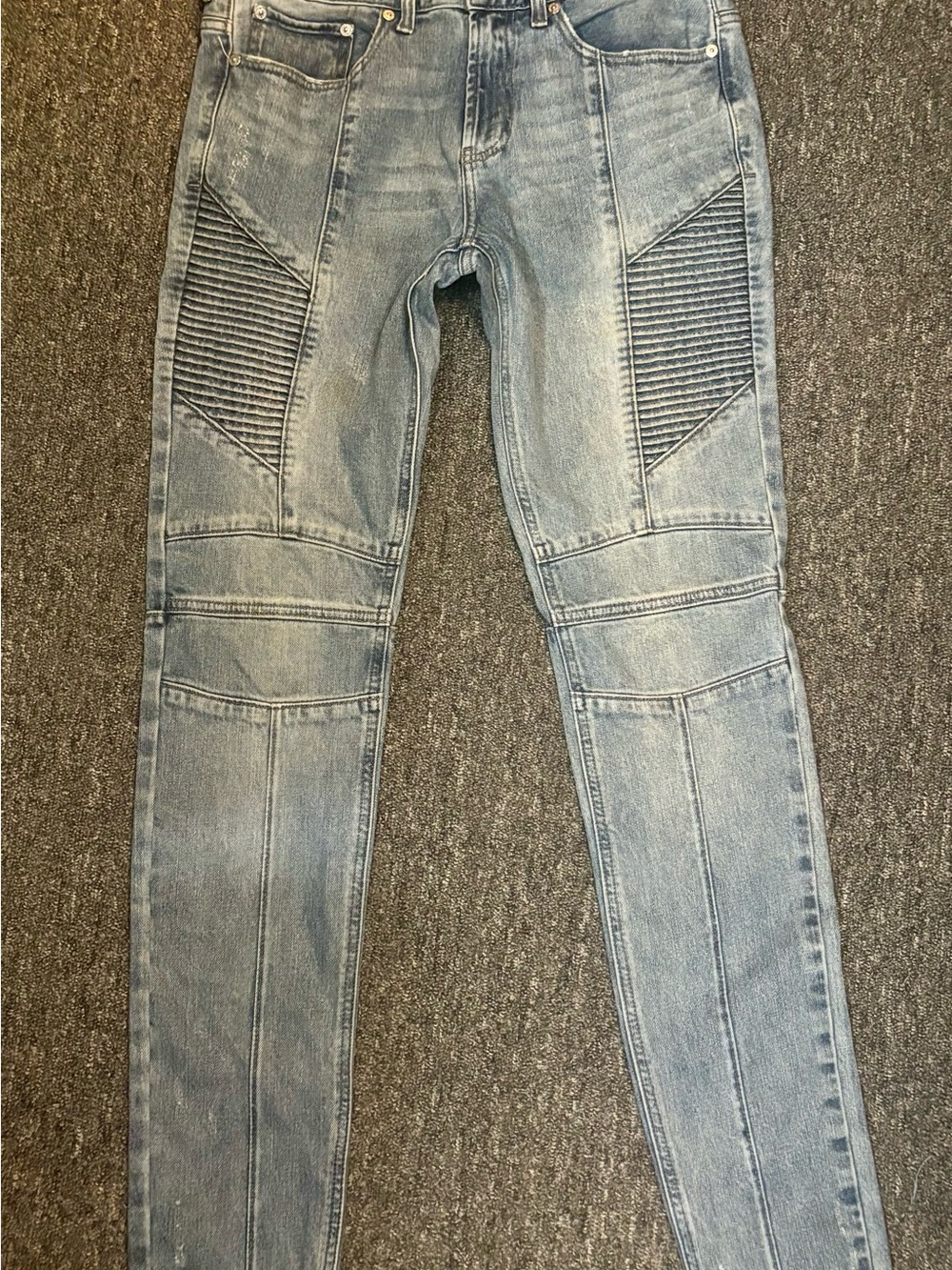 PacSun Light Blue Skinny Moto Jeans